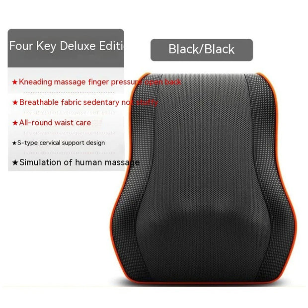 Electric back massager pillow massage body neck with heat